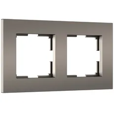 Изображение Рамка на 2 поста Slab (бронза матовый) W0022963